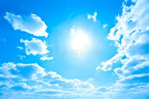 Bright Sun And Sky Stock Photo Image Of Background Solar 24329630