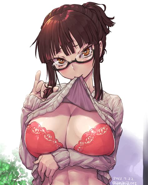 Rule 34 Amania Orz Big Breasts Blush Bra Brown Eyes Brown Hair Female