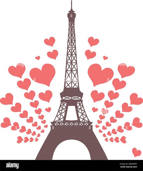 Eiffel Tower France Paris Landmark Illustration Stock Photo Alamy