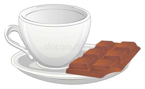 Taza Y Chocolate Stock De Ilustración Ilustración De Olor 129438380