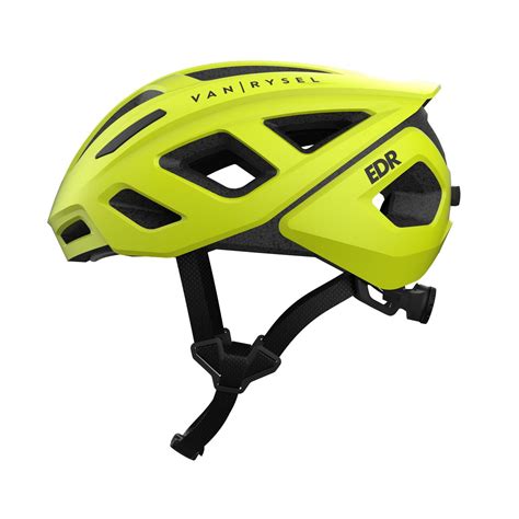 Roadr 500 Road Cycling Helmet Neon Van Rysel Decathlon