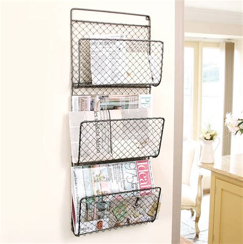 Home Office Wire Wall Magazine Rack By Dibor