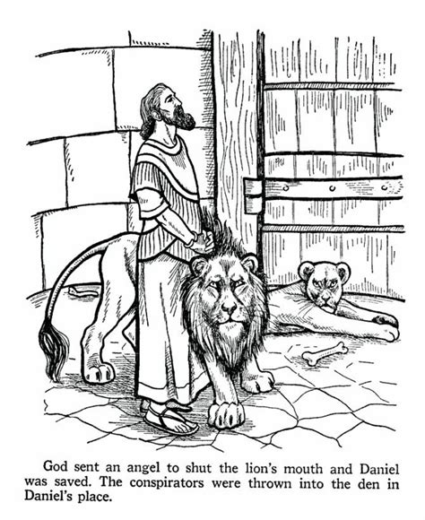 Daniel in the lions den coloring page throughout coloring pages. Pin by Shani on Doodles/Journaling | Bible coloring pages ...