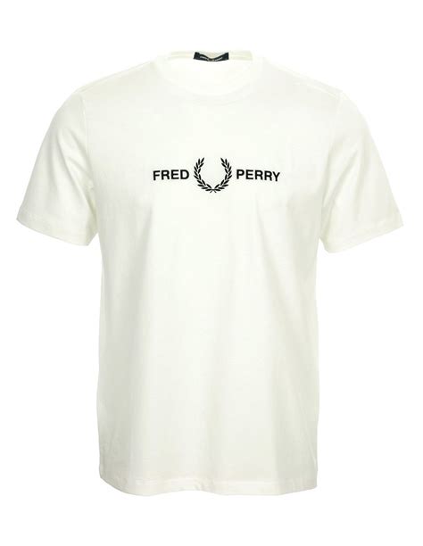 Fred Perry Camiseta Iconic Logo Blanca