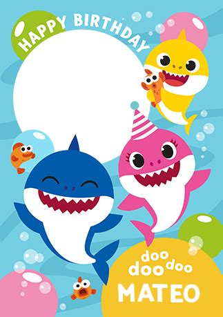 Baby Shark Party Hats SVG Bundle Baby Shark PNG Clipart Baby Shark
