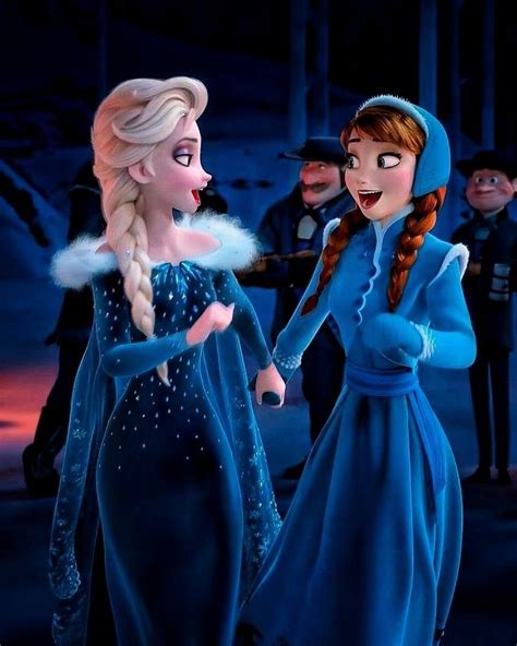 Two Frozen Princesses Are Talking To Each Other
