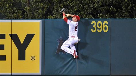 Mike Trout Climbs Outfield Wall To Rob Jesus Montero Of A Home Run For The Win