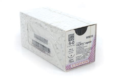 Sem991 Vicryl Rapide Suture Braided Undyed Absorbable W9918 Length