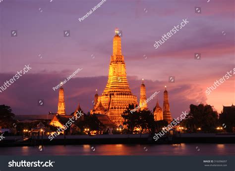 Wat Arun Temple Dawn Night On Stock Photo 316096697