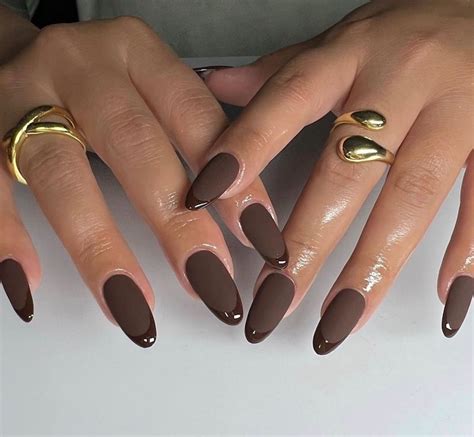 Spiced Brown Brown Nails Stylish Nails Long Nails