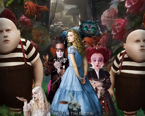 Alice In Wonderland 2010 Mad Hatter Tweedledee Anne Hathaway