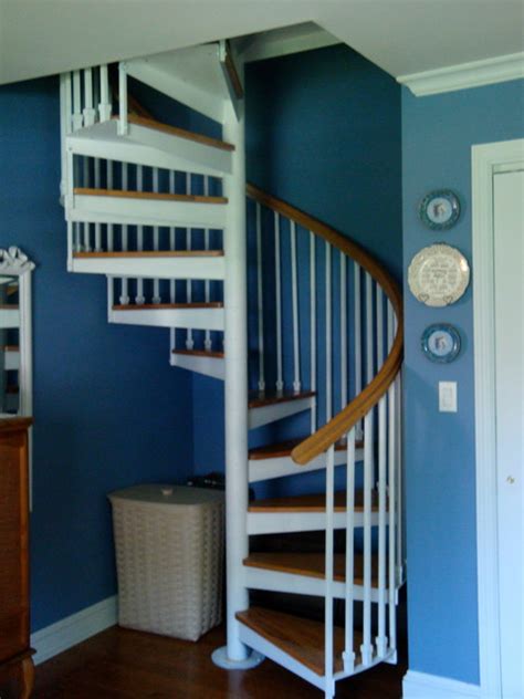 Spiral Staircase Installation Traditional Bedroom Boston By