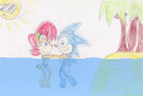 Sonic And Sallysally Teachs Sonic How To Swim By Classicsonicsatam On