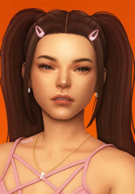 Sims 4 Maxis Match Hair Madison Pigtails Micat Game