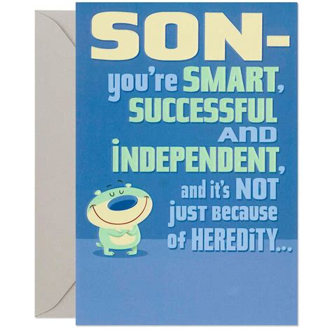 funny happy birthday card son printable