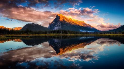 1280x720 Mountain Peak Reflection Hd 720p Wallpaper Hd Nature 4k