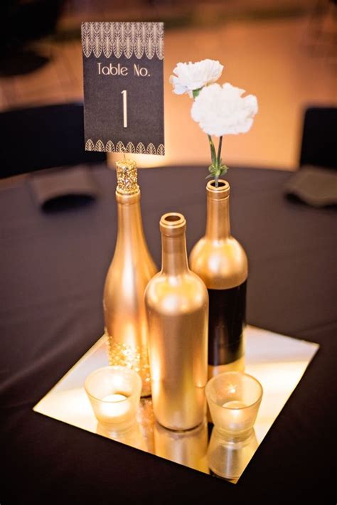 Black And Gold Centerpieces Wedding Floral Centerpieces Wedding Table