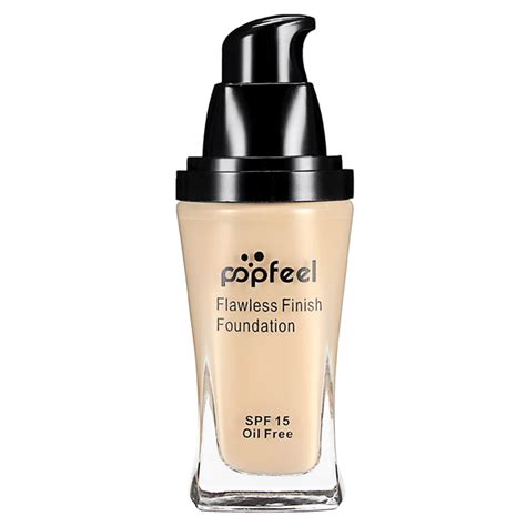 Popfeel 6 Colors Flawless Finish Foundation Liquid Oil Free Concealer