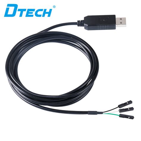 DTECH FTDI USB To TTL Serial Adapter 3 3V 5V Debug UART Cable TX RX