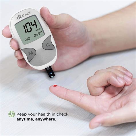 Care Touch Diabetes Testing Kit Blood Glucose Monitor 50 Blood