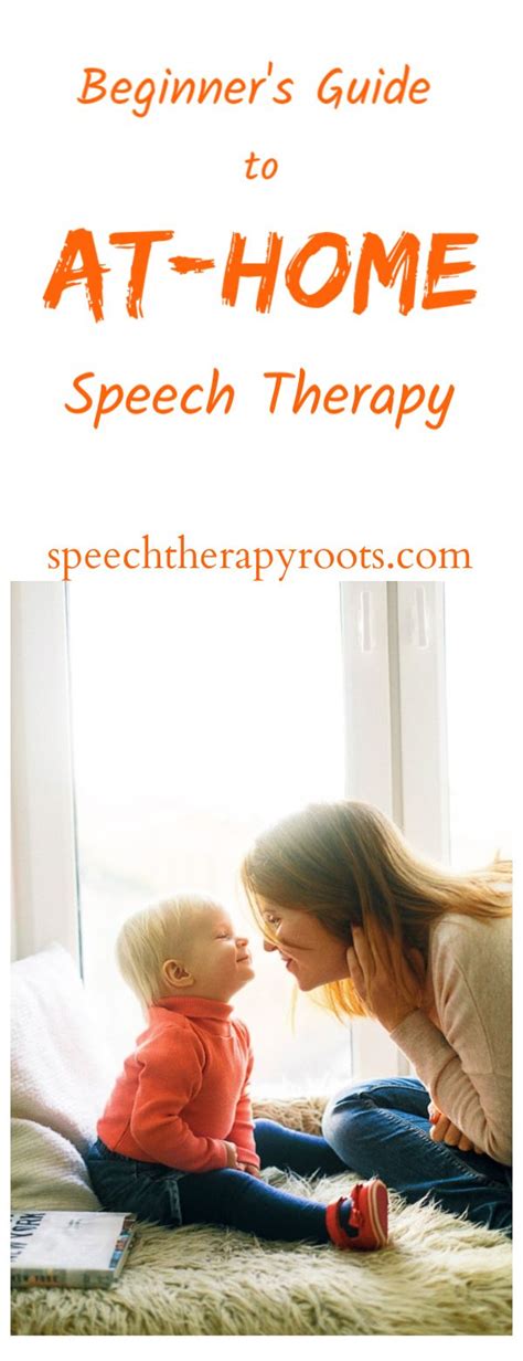 The Beginners Guide To At Home Speech Therapy Speech Therapy Roots