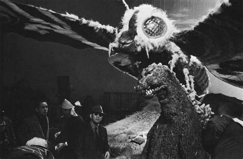 On The Set Of Mothra 1961 With Legendary Special Effects Director