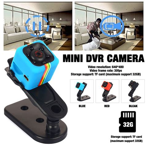 Original Mini Cam Camera Sq11 Full Hd Night Vision Waterproof Shell