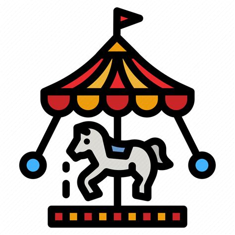 Carousel Merry Go Round Funfair Icon Download On Iconfinder
