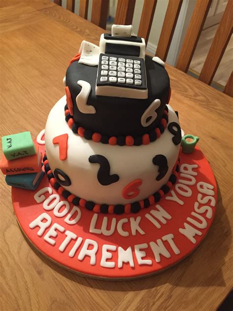 Accountant Cake Birthday Baking Retirement Cakes Cake