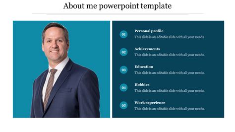 Personal Profile Ppt Template Free Download Printable Form Templates
