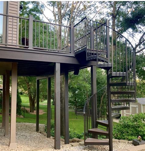 Spiral Stairs For Decks Spiral Stairs Outdoor Deco Deck Stairs