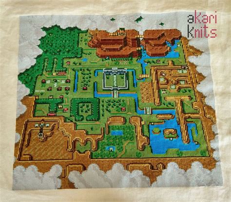 Fo Legend Of Zelda Link To The Past World Of Light Map Cross
