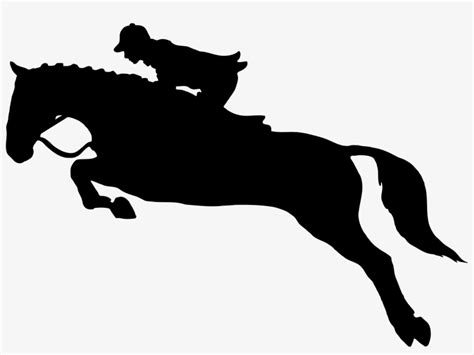 Running Horse Silhouette Clip Art Horse And Rider