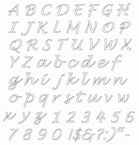 Free Printable Alphabet Stencils To Cut Out Free Printable A To Z