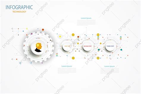 Infographic Technology Template Timeline Hi Tech Digital And