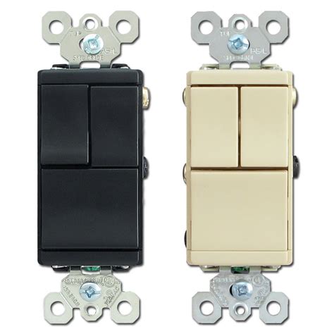 Pass And Seymour 3 Single Pole Combination Rocker Switches Tm8111