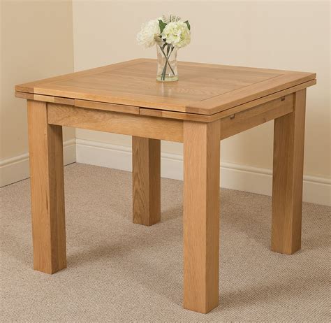 Richmond Solid Oak Wood Small 90 150cm Extending Dining Room Table
