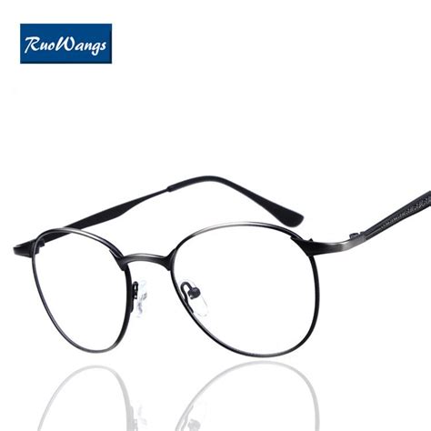 ruowangs spectacle frame men eyeglasses women myopia eyeglasses frames vintage optical eye