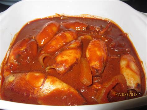 Resepi Cikgu Ani Sambal Tumis Sotong Berkari