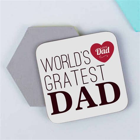 Best Dad Coaster For Fathers Day Unique Ts For Dad Best Dad