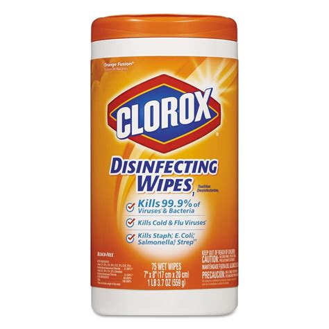 clorox disinfecting wipes 75 count orange fusion all purpose cleaner at