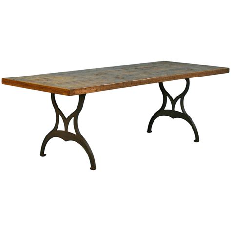 We offer a wide selection of quality furniture feet carvings, styles and more. Large Vintage Industrial Style Table, Iron Legs and ...