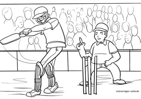 Malvorlage Cricket Sport Malvorlagen Seitede