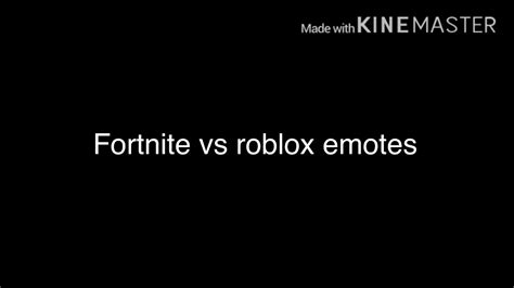Most popular fortnite roblox id. Fortnite vs Roblox emotes part 1 - YouTube