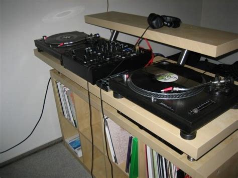#howto #diy #dj #djtable #djbooth. How To: Create a Professional DJ Booth from IKEA Parts. | Dj booth, Dj table, Dj equipment for sale
