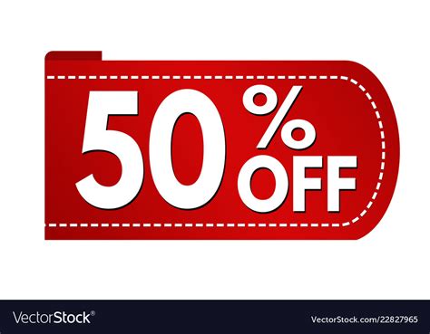 Special Offer 50 Off Banner Design Royalty Free Vector Image