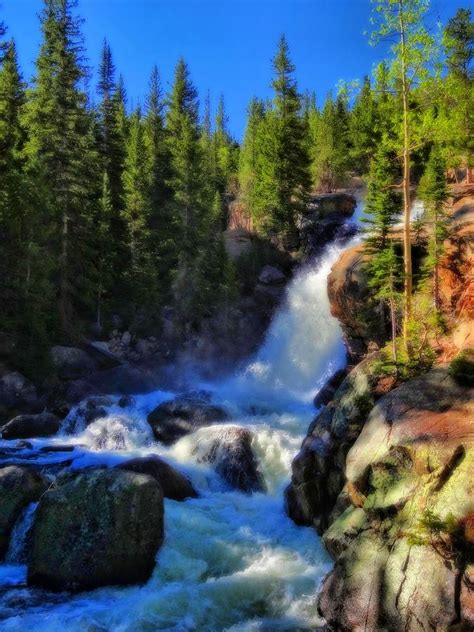 Alberta Falls In Rocky Mountain National Park Photograph By Dan Sproul