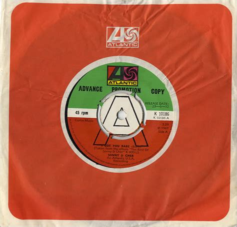 Sonny Cher I Got You Babe Uk Promo Vinyl Single Inch Record