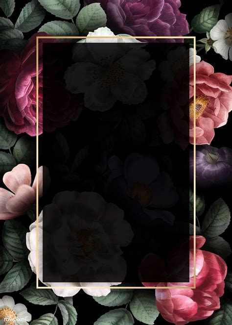 Blank floral invitation card vector | premium image by rawpixel.com