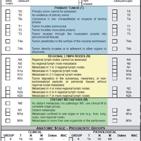 Cancer Staging And Grading Chart